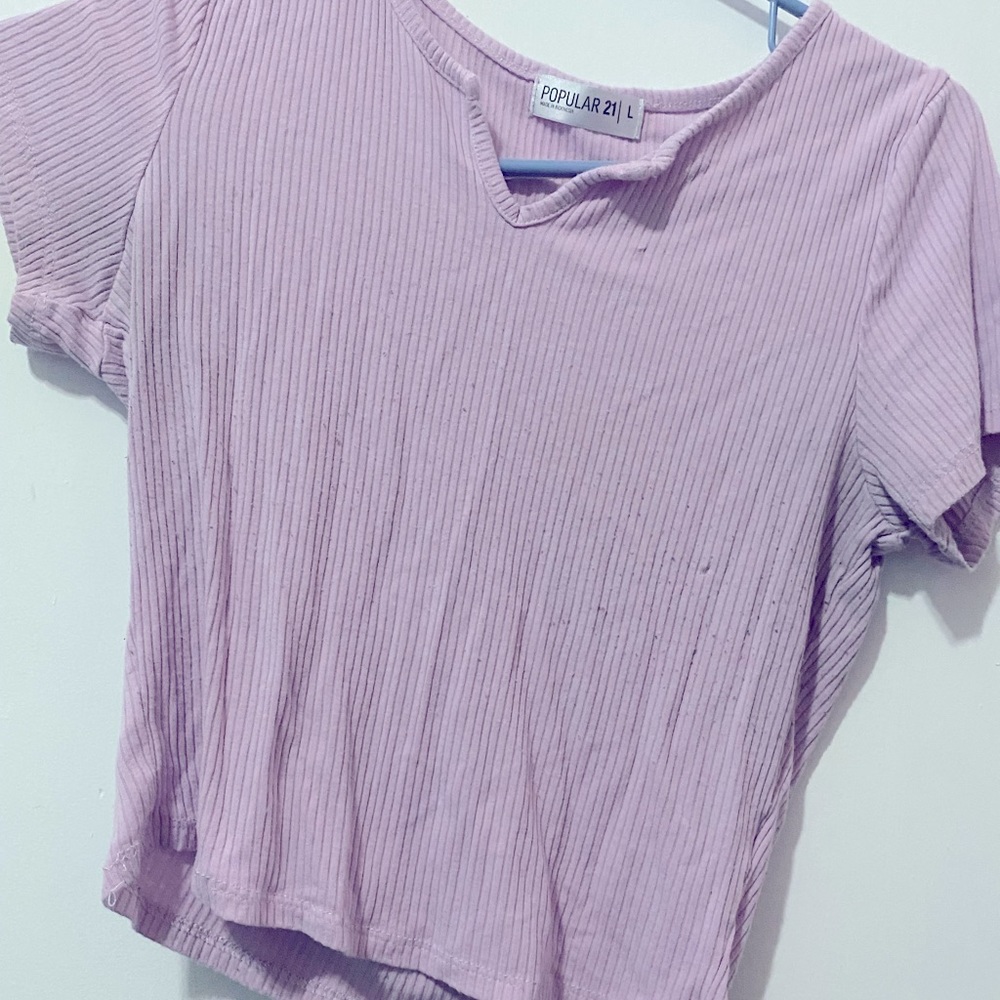 Purple crop top